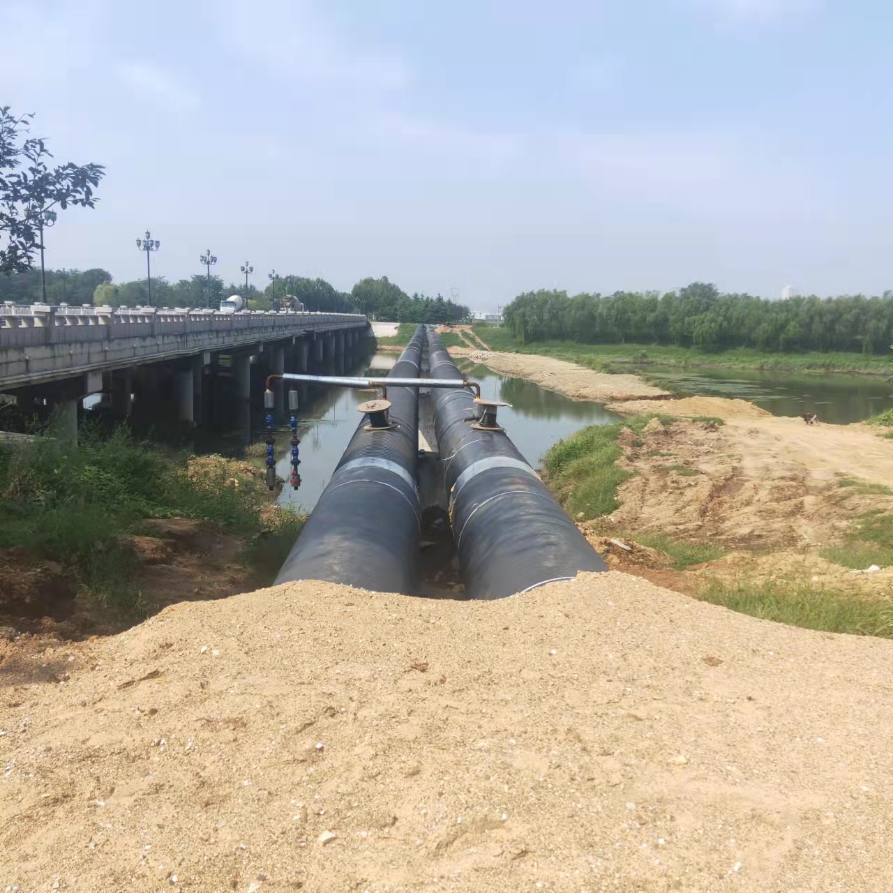 黔南化工厂管道输油管道清洗